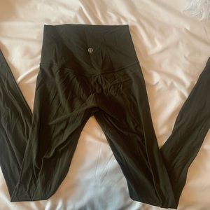 Army green align leggings